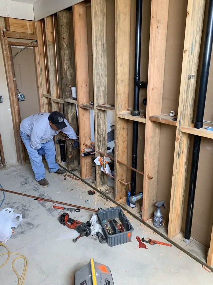 Commercial rough-in plumbing for Water Heater Replacement in Berea